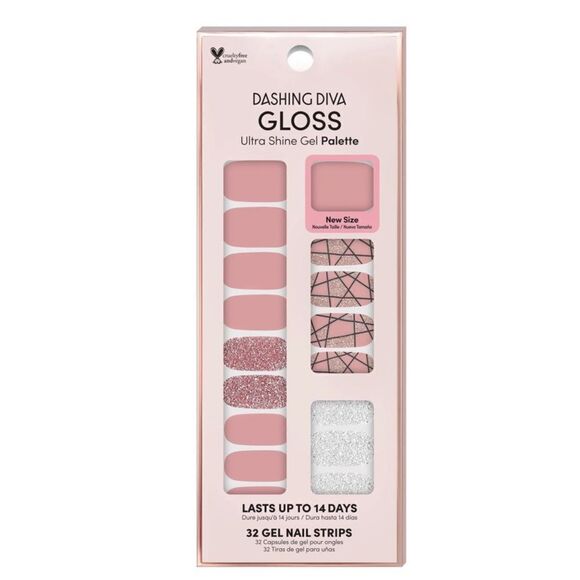 GLOSS PALETTE Rose Sparkle Gel Nail Strips - Picture 6 of 6